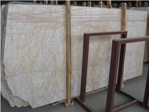 Golden Vein White Marble Tile & Slab for Wall Floor