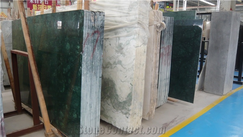 India Green Marble Slabs & Tiles, Floor/Wall Covering Tiles