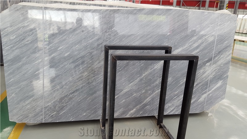 Italian Carrara Grey Marble Slabs & Tiles, Italy Grey Marble