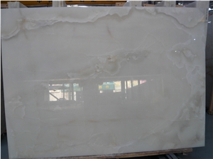 Pure Snow Elegant Natural White Onyx Slabs