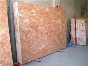 Rosa Tea Marble Slabs Turkey Red Natural Stone