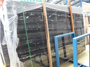 Silver Dragon Marble Slabs China Black Natural Stone