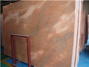Sunset Red Elegant Natural Turkey Marble Slabs