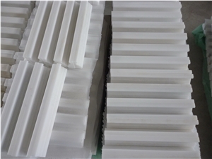 White Marble Decorative Wall Molding Elegant Deco