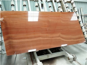 Wood Grain Red China Natural Marble Slabs