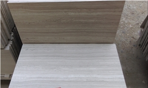 Wood Grain White Grey Natural Marble Slabs