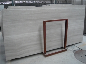 Wood Grain White Natural Marble Slabs