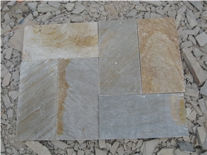 Yellow Slate Slabs & Tiles, Slate Wall/Floor Covering Tiles