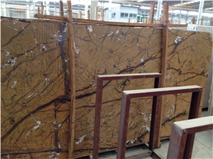 YUANDA India Rainforest Brown Stone Marble Slabs