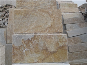 YUANDA Yellow Natural Stone Slate Tiles Premium Quality