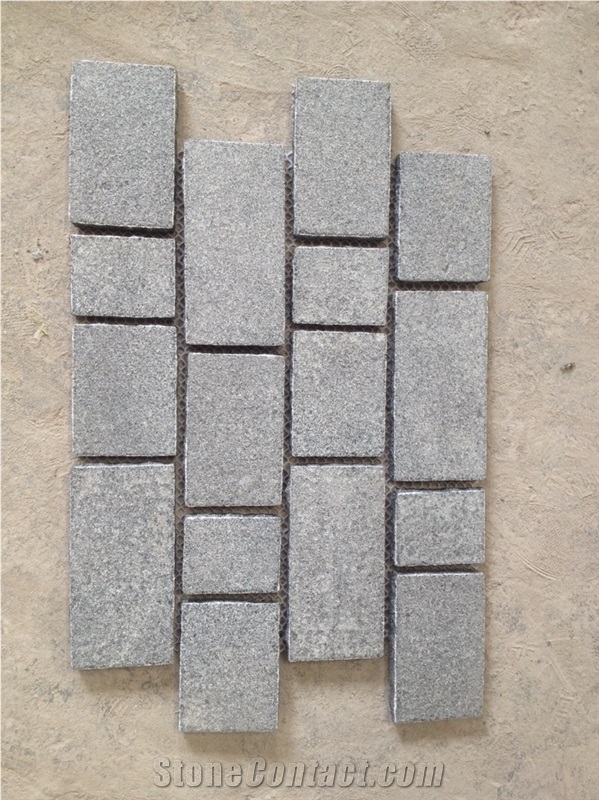 G654 Granite Mesh Sheet / Paving Sets,Garden Stepping Pavements,Walkway Pavers ,Patio Pavers , Terrace Floors