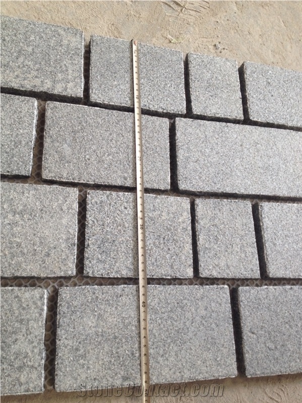G654 Granite Mesh Sheet / Paving Sets,Garden Stepping Pavements,Walkway Pavers ,Patio Pavers , Terrace Floors