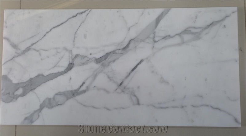 High Quality Italy Statuario Venato White Marble Slabs & Tiles