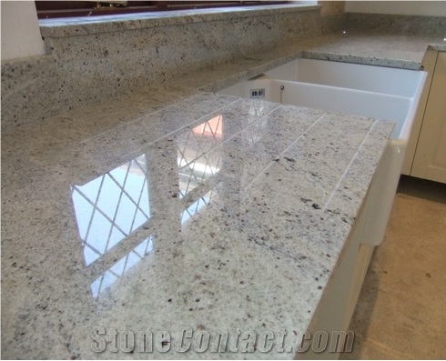 Kashmir White Granite Kitchen Countertops, White Granite Bench Tops