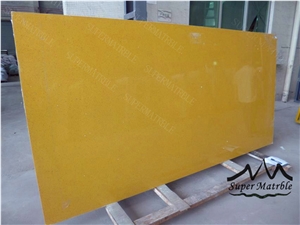 Diamond Yellow Quartz Stone Slab-Bs7002