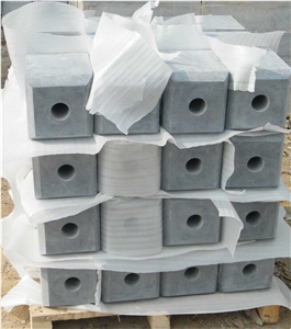 China Blue Limestone Best Material Honed Surface Cube Paving Stone Blocks