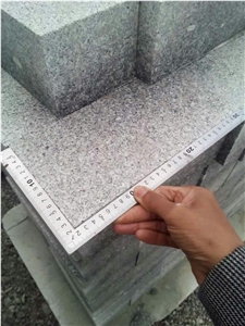 G341 Silver Grey Granite Flower Bed Sides Curbstone Sitting Blocks Competitive Prices