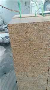 G350 Yellow Granite Golden Sesame Bushhammered Slabs Tiles Competitive Prices