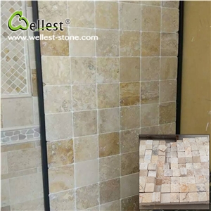 Wholesale High Quality Honed Finished Beige Travertine Bathroom Wall Tiles