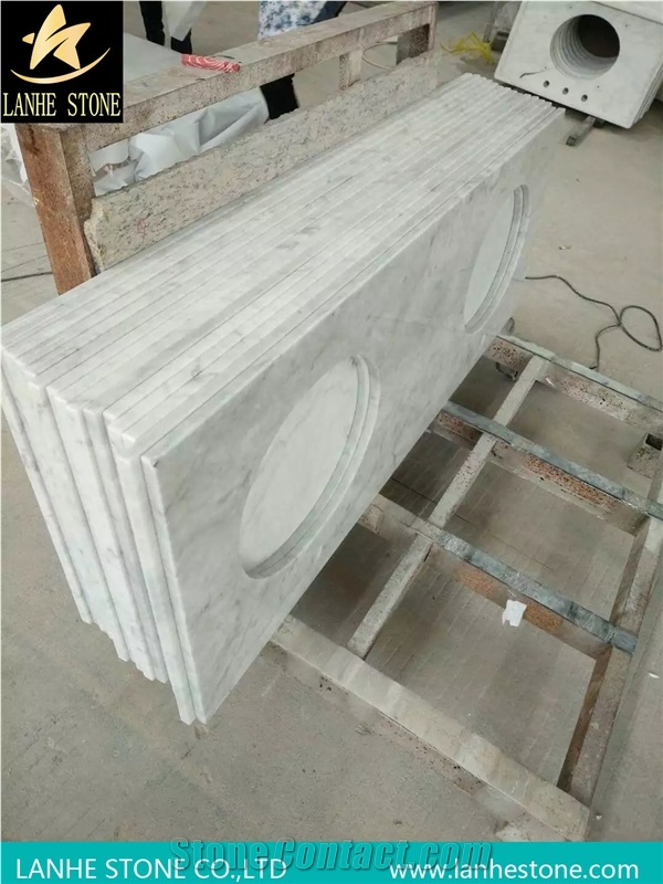 White Carrara Marble Vanities,Italy Marble Bathroom Tops