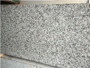 China White Granite G439, Polished Slab with Big White Flower 