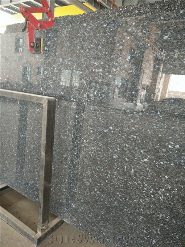 Norway Granite Blue Pearl Granite Slab from Lg Quarry ,Polished Long Slabs with Thickness 18mm