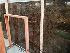 Spain Dark Emperador Brown Marble Slab Floor Tiles
