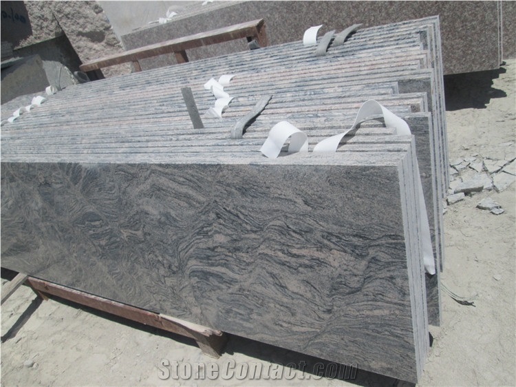 China Juparana Grey Granite Counter Tops,G261 Granite Kitchen Top,Custom Countertop