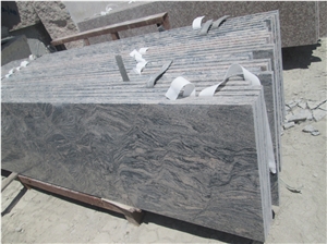 China Juparana Grey Granite Counter Tops,G261 Granite Kitchen Top,Custom Countertop