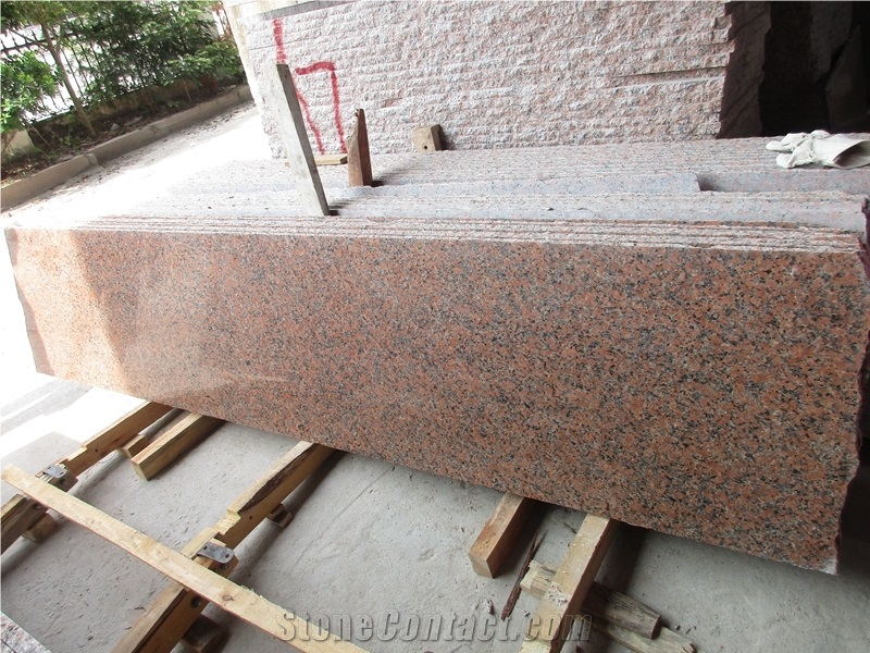 Maple Red-A Slabs & Tiles, G562 Red Granite Slabs & Tiles Chinese Granite Polish and Flame Tile and Stair Cut to Size / Tiles ,Floor Covering