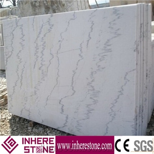 China Carrara White Marble Tiles & Slabs, Guangxi White Marble, Carla White, Ivory Jade Marble Stone