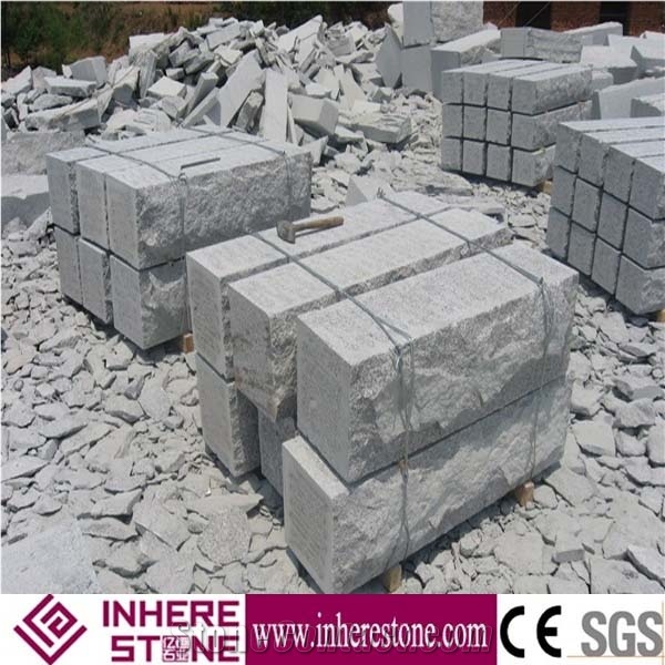 G341 Granite Gray Kerb Stone, Sesame Curbs, Shandong Grey Granite Side Stone, Road Stone