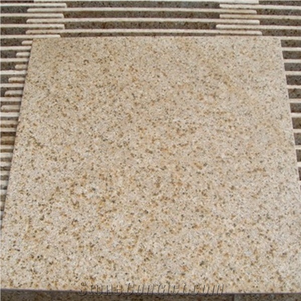 Rusty Yellow Beige G682 Granite Slabs, G350 Granite Flooring, Shandong Yellow Rusty Granite Flamed Slabs Tiles Paving, Wall Cladding Covering, Landscaping Decoration Building Project