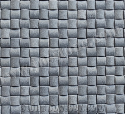 Honed/Hainan Grey Basalt Mosaic/Chinese Grey Basalt Mosaic/Mosaic/Natural Stone Mosaic