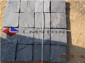 Black Basalt, Black Granite Cube Stone & Pavers