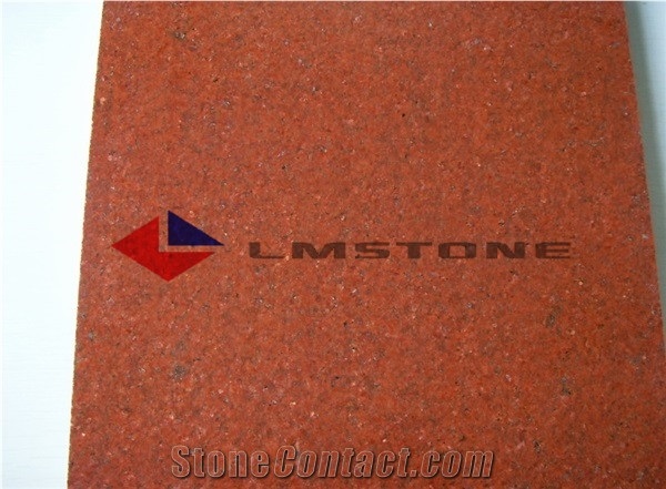 China Dyed Red Slabs & Tiles, China Red Granite Slabs & Tiles