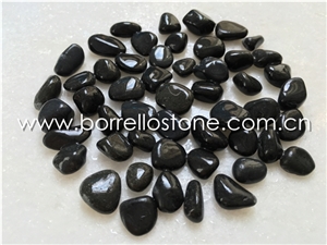 Black Pebble Stone, Black Granite Pebble & Gravel