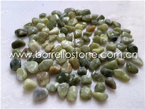 Dark Green Jade Pebble Stone