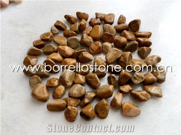Yellow Pebble Stone, Yellow Granite Pebble & Gravel
