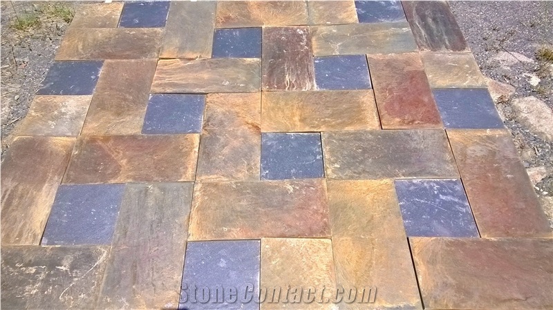 Rusty & Oxidized Natural Slate Stone