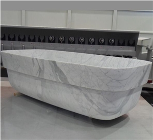 Bianco Carrara White Marble Bathtubs/ Italy White Marble Bath Tubs