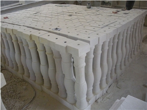 China White Sandstone Balustrades & Baluster for Building Decoration