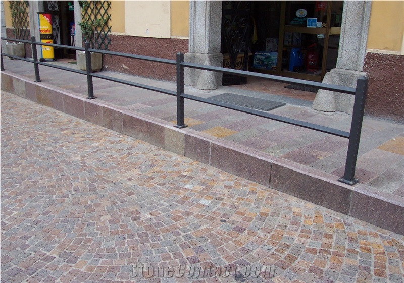 China Yunan Red Basalt Cube Stone Pavers ,Floor Covering,Driveway Paving Stone Exterior Pattern