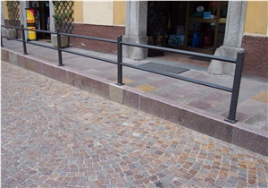 China Yunan Red Basalt Cube Stone Pavers ,Floor Covering,Driveway Paving Stone Exterior Pattern