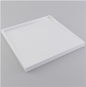 Pure White Quartz Stone Shower Tray,Bathroom Shower Base Solid Surface