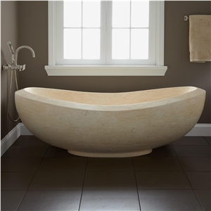 Sunny Beige Marble Bathtubs / Egypt Yellow Marble Bath Tubs