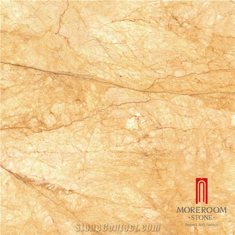 China High Glossy Golden Marble Look Porcelain Floor Tile