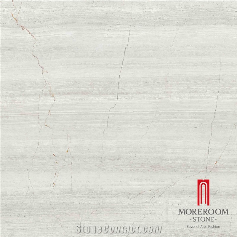 Discountinued Ceramic Floor and Wall Tile Look Like White Wood Marble