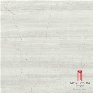 Discountinued Ceramic Floor and Wall Tile Look Like White Wood Marble