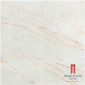 Glossy Glzed White Onyx Ceramic Tile with Red Vein for Wall and Floor Design